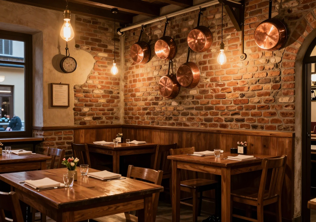Interno accogliente della Trattoria del Luppolo